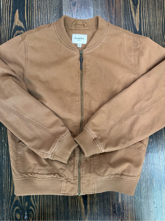 Goodfellow & Co Other - Goodfellow & Co Men’s Size Large Tan Canvas Bomber Jacket